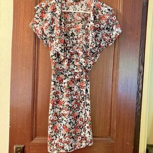 Topshop wrap mini dress, size S.